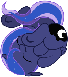 Size: 1280x1440 | Tagged: safe, artist:bri-sta, artist:yanoda, princess luna, alicorn, pony, .svg available, cute, filly, foal, rolling, solo, svg, underhoof, vector, woona