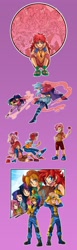 Size: 1500x4875 | Tagged: safe, artist:gomigomipomi, derpibooru import, apple bloom, applejack, babs seed, fluttershy, lightning dust, pinkie pie, rainbow dash, rarity, scootaloo, sweetie belle, trixie, twilight sparkle, humanized, scene interpretation