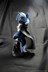 Size: 1333x2000 | Tagged: safe, artist:dustysculptures, derpibooru import, trixie, alicorn amulet, custom, irl, photo, sculpture