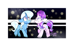 Size: 1920x1080 | Tagged: safe, artist:lynchristina, derpibooru import, starlight glimmer, trixie, pony, unicorn