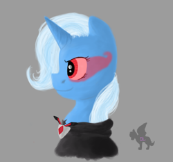 Size: 1500x1400 | Tagged: safe, artist:duquesalindona, derpibooru import, trixie, alicorn amulet, glowing eyes