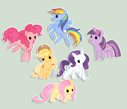 Size: 628x539 | Tagged: safe, artist:griffsnuff, derpibooru import, applejack, fluttershy, pinkie pie, rainbow dash, rarity, twilight sparkle, earth pony, pegasus, pony, unicorn, beady eyes, cowboy hat, cute, dashabetes, diapinkes, dot eyes, female, flying, hat, jackabetes, looking at you, mane six, mare, raribetes, shyabetes, twiabetes