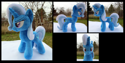 Size: 3100x1573 | Tagged: safe, artist:fireflytwinkletoes, derpibooru import, trixie, pony, unicorn, female, irl, mare, photo, plushie, solo