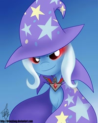 Size: 2400x3000 | Tagged: safe, artist:bronyfang, derpibooru import, trixie, season 3, alicorn amulet