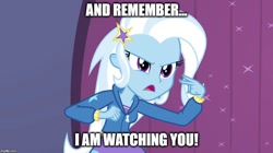 Size: 896x500 | Tagged: safe, derpibooru import, edit, edited screencap, screencap, trixie, equestria girls, rainbow rocks, dialogue, female, image macro, meme, solo, trixie yells at everything