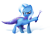 Size: 3172x2317 | Tagged: safe, artist:nicolaykoriagin, derpibooru import, trixie, pony, unicorn, blue coat, female, horn, mare, smiling, solo, two toned mane