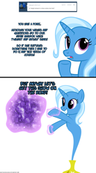 Size: 1050x1900 | Tagged: safe, artist:navitaserussirus, derpibooru import, trixie, asktwixiegenies, genie