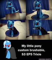 Size: 2913x3393 | Tagged: safe, derpibooru import, trixie, alicorn amulet, brushable, custom, toy