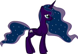 Size: 822x564 | Tagged: safe, artist:superelectrogirl98, princess luna, oc, oc:satellite, alicorn, pony, alicorn oc, antagonist, donut steel, evil, evil luna, evil princess luna, evil princesses, parallel equestria, solo