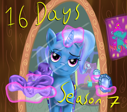 Size: 1024x900 | Tagged: safe, artist:katakiuchi4u, derpibooru import, part of a set, trixie, pony, unicorn, season 7, countdown to season 7, female, magic, mare, mirror