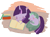 Size: 1101x810 | Tagged: safe, artist:treescab, derpibooru import, spike, twilight sparkle, dragon, blanket, book, mama twilight, sleeping