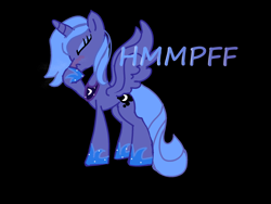 Size: 2048x1536 | Tagged: safe, artist:daisymeadows, princess luna, alicorn, pony, cold, s1 luna, simple background, sneezing, solo