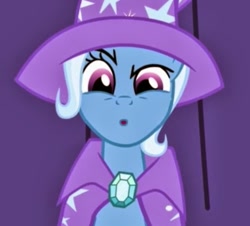 Size: 501x452 | Tagged: safe, derpibooru import, screencap, trixie, pony, boast busters, cropped, solo