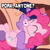 Size: 225x225 | Tagged: safe, derpibooru import, pinkie pie, twilight sparkle, earth pony, pig, pony, caption, exploitable, image macro, reaction image