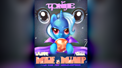 Size: 1920x1080 | Tagged: safe, artist:dadiocoleman, derpibooru import, trixie, pony, unicorn, no second prances, female, mare, poster