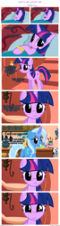 Size: 950x3550 | Tagged: safe, artist:navitaserussirus, derpibooru import, trixie, twilight sparkle, oc, oc:nebula, apron, clothes, comic, female, lesbian, magical lesbian spawn, offspring, parent:trixie, parent:twilight sparkle, parents:twixie, shipping, twixie