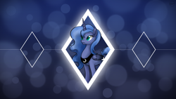 Size: 1920x1080 | Tagged: safe, artist:centerdave77, princess luna, alicorn, pony, bubble, s1 luna, solo, wallpaper