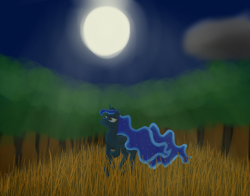 Size: 1024x802 | Tagged: safe, artist:toadstooliv, princess luna, alicorn, pony, detailed background, female, mare, solo