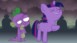 Size: 1280x720 | Tagged: safe, artist:hotdiggedydemon, derpibooru import, spike, twilight sparkle, dragon, animated, fetish, furry reminder, horse apples, horses doing horse things, magic.mov, pony.mov, poop, pooping, scat