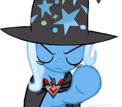 Size: 694x614 | Tagged: safe, artist:panzerknacker73, derpibooru import, trixie, alicorn amulet, simple background, transparent background, vector