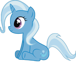 Size: 2507x2079 | Tagged: safe, artist:spectty, derpibooru import, trixie, pony, unicorn, female, simple background, sitting, smiling, solo, transparent background, vector