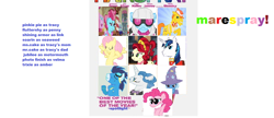 Size: 992x428 | Tagged: safe, derpibooru import, carrot cake, cherry jubilee, cup cake, fancypants, fluttershy, photo finish, pinkie pie, shining armor, soarin', trixie, earth pony, pegasus, pony, unicorn, broadway, parody