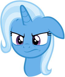 Size: 3000x3549 | Tagged: safe, artist:scourge707, derpibooru import, trixie, pony, unicorn, all bottled up, .psd available, angry, bust, female, floppy ears, high res, mare, simple background, solo, transparent background, vector