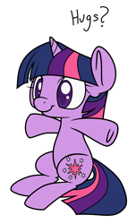 Size: 1400x2300 | Tagged: safe, artist:lustrous-dreams, derpibooru import, twilight sparkle, cute, filly, hug request, sitting, smiling, solo, twiabetes