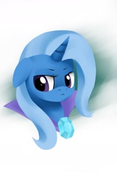 Size: 1380x2024 | Tagged: safe, artist:true-amateur, derpibooru import, trixie, pony, unicorn, female, mare, portrait, pouting, solo