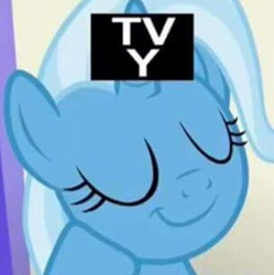 Size: 303x304 | Tagged: safe, derpibooru import, screencap, trixie, pony, all bottled up, solo, tv-y