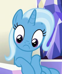 Size: 900x1070 | Tagged: safe, derpibooru import, edit, edited screencap, screencap, trixie, pony, unicorn, all bottled up, female, inverted mouth, mare