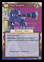 Size: 344x480 | Tagged: safe, princess luna, alicorn, pony, card, ccg, crystal games, enterplay, mlp trading card game, solo