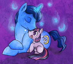 Size: 630x551 | Tagged: safe, artist:lustrous-dreams, derpibooru import, night light, twilight sparkle, pony, unicorn, father and child, father and daughter, female, filly, filly twilight sparkle, foal, male, parent and child, younger