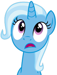 Size: 2572x3375 | Tagged: safe, artist:sketchmcreations, derpibooru import, trixie, pony, unicorn, all bottled up, female, gasp, mare, open mouth, simple background, transparent background, vector