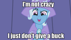 Size: 960x540 | Tagged: safe, derpibooru import, screencap, trixie, pony, boast busters, crazy trixie, image macro, meme, night of the comet, solo, trixie yells at everything