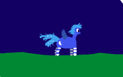 Size: 640x400 | Tagged: artist needed, safe, princess luna, alicorn, pony, clothes, night, simple background, socks, solo