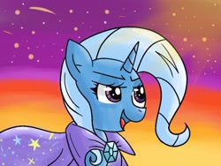 Size: 1024x768 | Tagged: safe, artist:askrocketringo, artist:shinkuma, derpibooru import, trixie, smiling