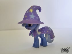 Size: 674x501 | Tagged: safe, artist:crisssss, derpibooru import, trixie, 3d print, custom, irl, photo, sculpture, smiling, toy