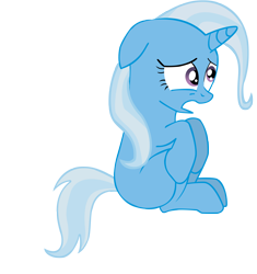 Size: 2598x2766 | Tagged: safe, artist:scotch208, derpibooru import, trixie, filly, sad, simple background, transparent background, vector