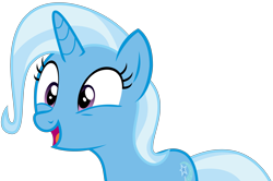 Size: 4913x3272 | Tagged: safe, artist:sketchmcreations, derpibooru import, trixie, pony, unicorn, all bottled up, absurd resolution, female, happy, mare, open mouth, simple background, transparent background, vector