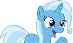 Size: 4719x2819 | Tagged: safe, artist:sketchmcreations, derpibooru import, trixie, pony, unicorn, all bottled up, absurd resolution, female, mare, open mouth, raised hoof, simple background, transparent background, vector