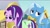 Size: 1280x720 | Tagged: safe, derpibooru import, screencap, starlight glimmer, trixie, pony, all bottled up, discovery family logo, saddle bag