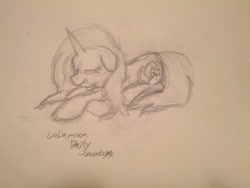 Size: 1280x960 | Tagged: safe, artist:crusadervx, derpibooru import, trixie, sketch, sleeping