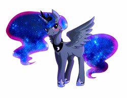 Size: 2598x2007 | Tagged: safe, artist:hosikawa, princess luna, alicorn, pony, female, horn, mare, pixiv, solo