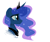 Size: 771x651 | Tagged: safe, artist:darkflame75, princess luna, alicorn, pony, female, horn, lunadoodle, mare, solo