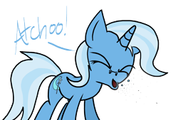 Size: 11328x7648 | Tagged: safe, artist:anyponedrawn, derpibooru import, trixie, pony, unicorn, absurd resolution, cute, female, mare, nostril flare, nostrils, simple background, sneezing, solo, spray, transparent background