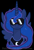 Size: 607x898 | Tagged: safe, artist:helixwonder, princess luna, alicorn, pony, black background, simple background, solo, sunglasses