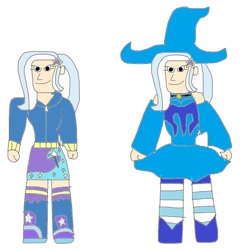 Size: 880x908 | Tagged: artist needed, safe, derpibooru import, trixie, equestria girls, 1000 hours in ms paint, human coloration, ms paint, simple background, solo, white background