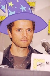 Size: 200x304 | Tagged: safe, derpibooru import, trixie, april fools, hat, misha collins, mishapocalypse, the great and powerful misha