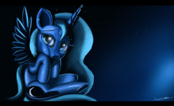 Size: 8640x5237 | Tagged: safe, artist:auroriia, princess luna, alicorn, pony, absurd resolution, looking at you, solo